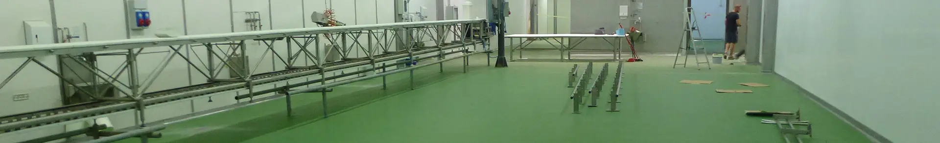 Gietvloer geschikt voor vloeistoffen en zuren